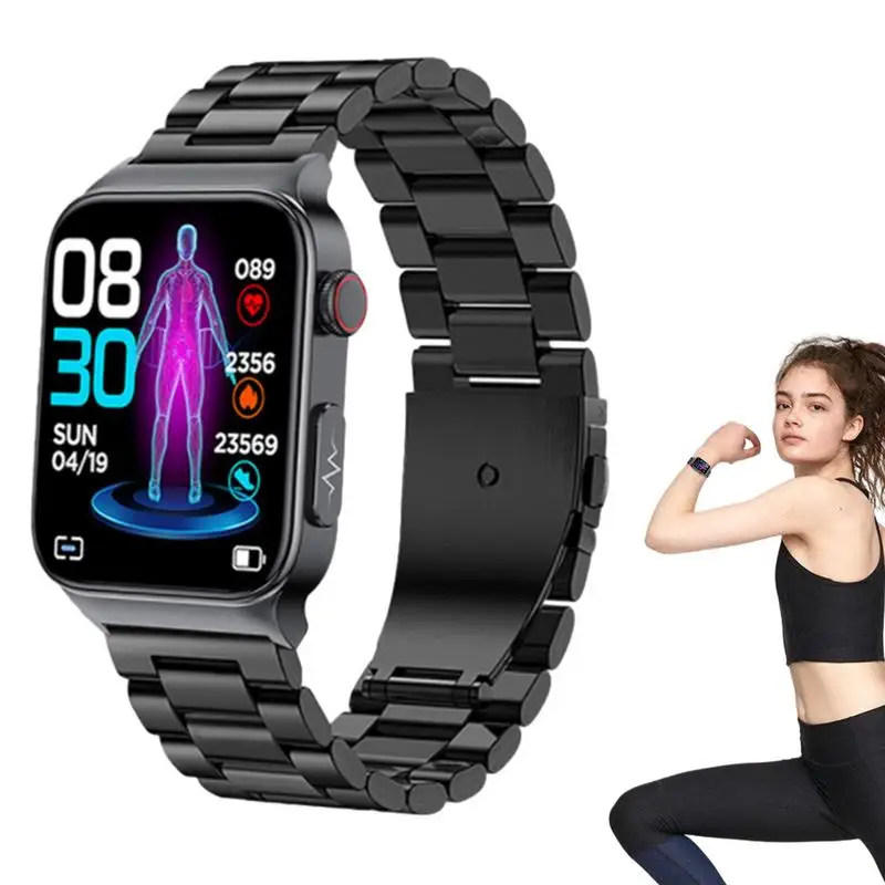 

2023 New Blood Glucose Smart Watch ECG+PPG Blood Pressure Health Monitor Watches IP68 Waterproof Smartwatch Blood glucose clock