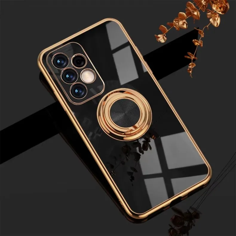 Luxury Plating Magnetic Ring Holder Phone Case Cover