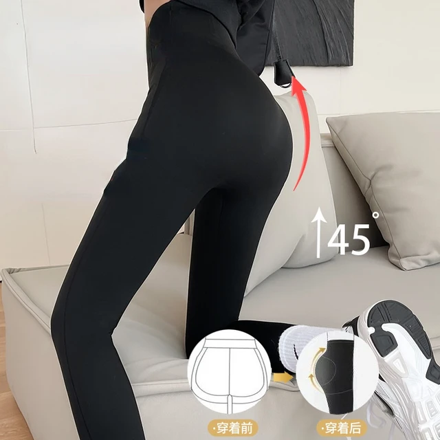 Yoga Ankle-length Pants Gray Cycling Leggings Shark Pants Women Autumn Thin  Hip-lifting Fitness Tights Workout Leggings - Yoga Pants - AliExpress