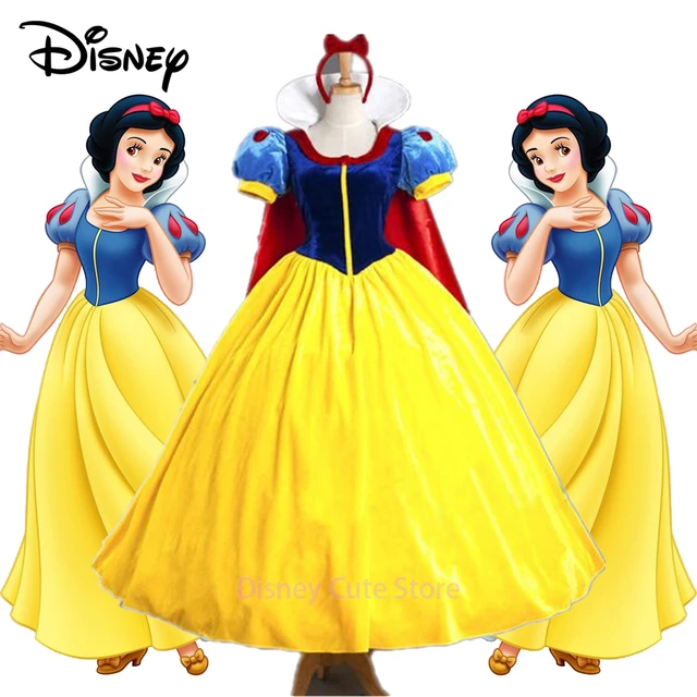 Disney vestido de Cosplay para mujer, Blancanieves, Princesa de dibujos  animados, disfraz de fiesta de Halloween, cumpleaños - AliExpress