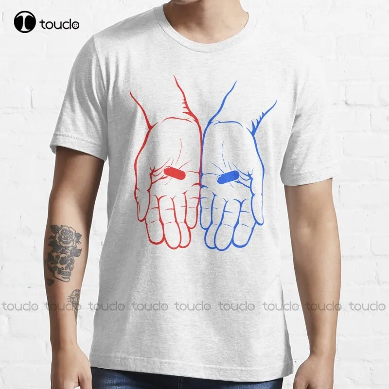 Nowa Czerwona Pigułka Czy Niebieska Pigułka? Matix John Wick T-Shirt Bawełniana Koszulka Mama Koszule Dla Kobiet Unisex