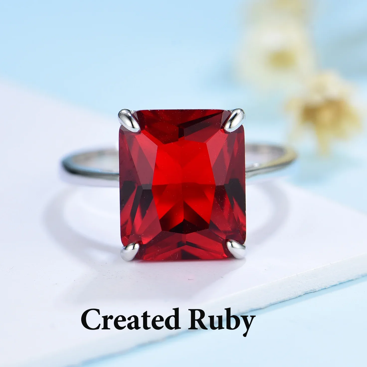 Gemstone Rings Silver Ring 925 Sterling Silver Morganite Rings Women Wedding Engagement Fine Jewelry