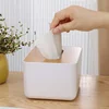 Tissue Box Table Napkin Rings Tissue case Paper Box Container Bamboo Cover Solid Wood Storage Box Home Table Decoration 4