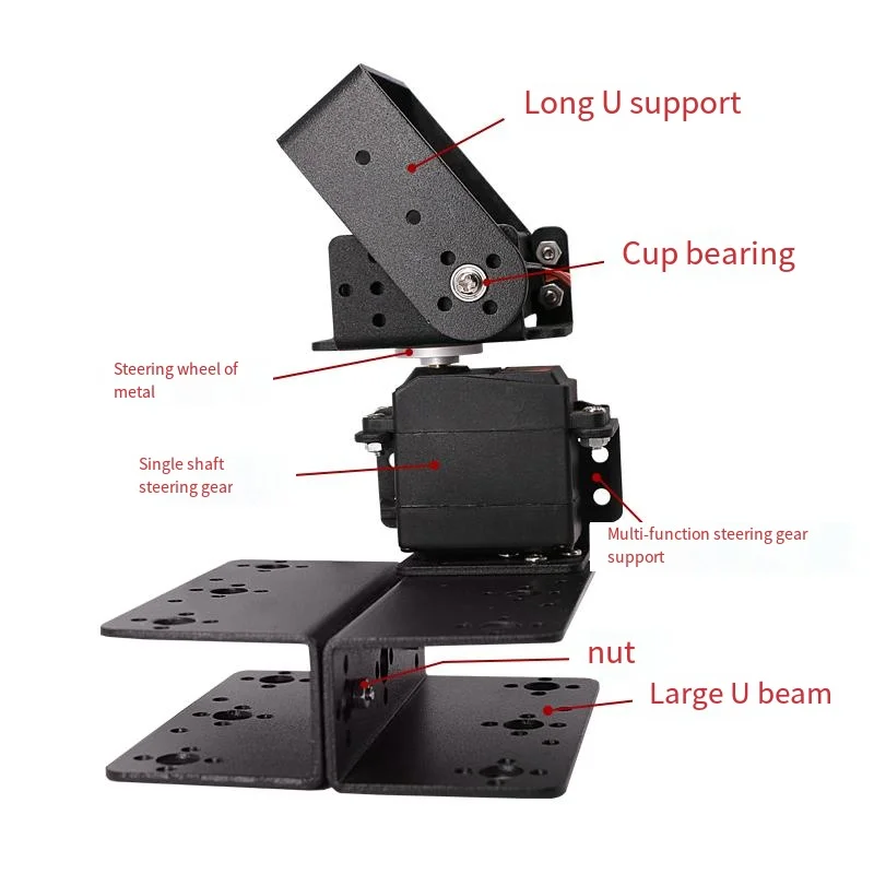 2 Dof Metal Gear Gimbal Bracket Robot Arm DIY Smart Accessories Servo MG996 Programmable DIY Kit Arduino Robot Arm Education