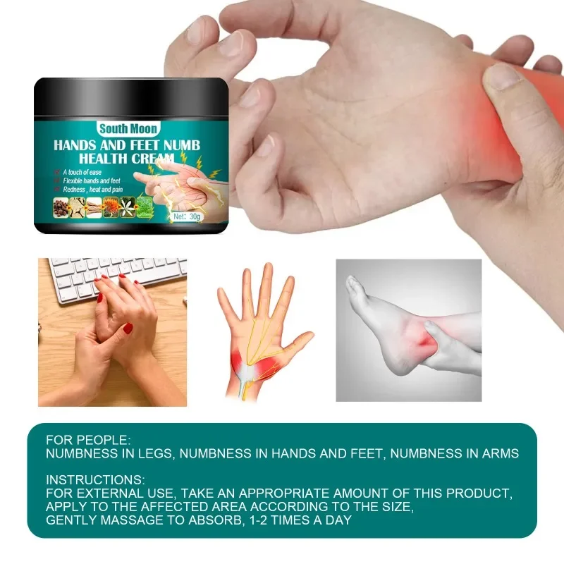 

30g Hand and Foot Numbness Thigh Care Cream Arm Muscle Treatment Neuralgia Treatment Cream Bruises Swelling Plaster for Home