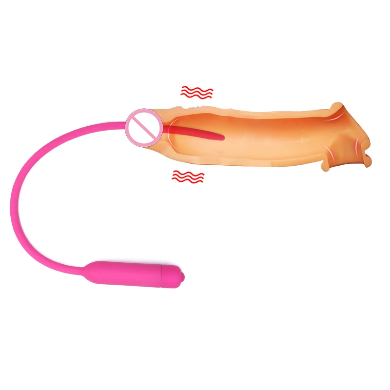Urethral Sounding Vibrators 5.5-7.5mm Silicone Penis Plug Urethal Sound Vibration Masturbators for Men Urethra Insertion Toys penis sex toys