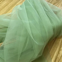 Avocado Sage Green Soft Tulle Fabric for Wedding and DIY Decorations (Avocado Green)