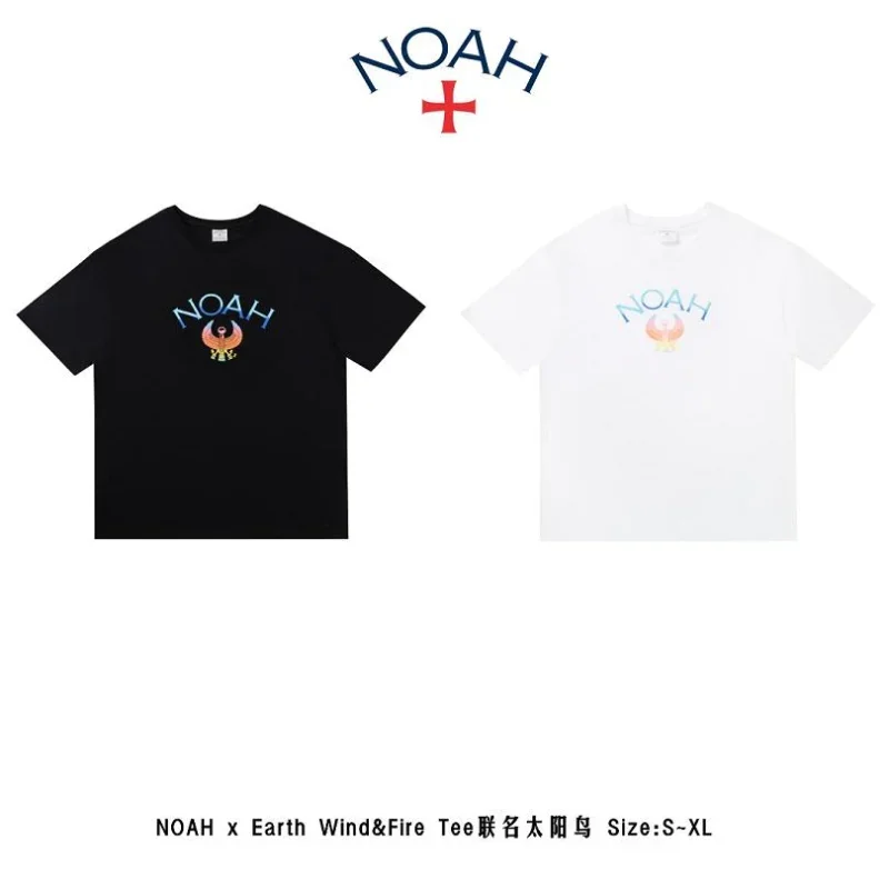 

New Fasion Classic Bird Letter Logo Print NOAH T Shirt Men Women EU Size 100% Cotton NOAH Top Tees Streetwear