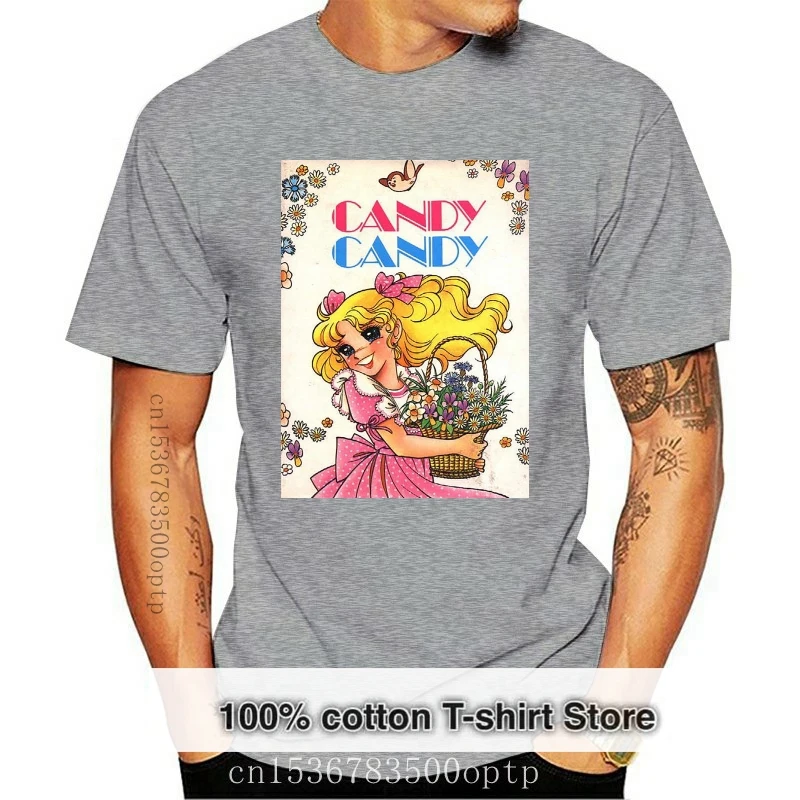 T-Shirt Candy Candy Cartone Animato Anni 80-2-S-M-L-Xl-2Xl-3Xl