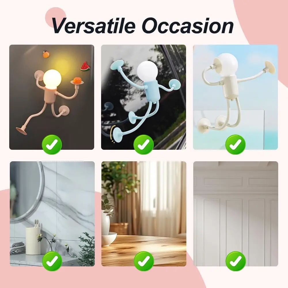 Changeable Shape Funny Sportsman Night Light Button Battery Desk Lamp For Bedroom Bathroom Hallway Kitchen Christmas Decorations 2