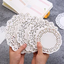Autocollant dentelle creuse pour compte à main, 100 feuilles, papier matériel, Collage Album journal intime, décorations de fond, bricolage artisanal