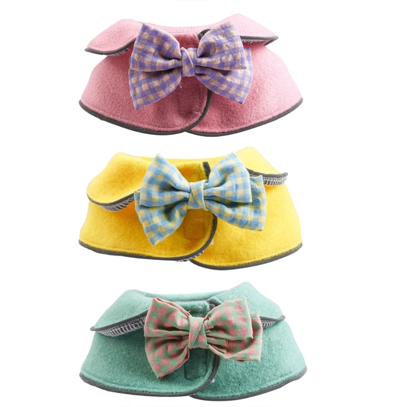 

Pet Bandanas with Bow Decorations Costume Accessory Collars Scarves Bibs