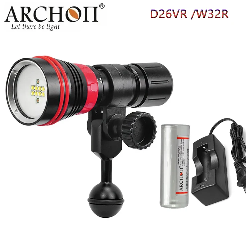 

Водонепроницаемый подводный прожектор ARCHON D26VR /W32R, 8 белых светодиодов, макс. 100 лм, м