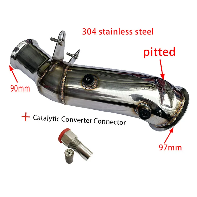 Turbo Downpipe Piping for M135i 335i 435i M235i N55 F30 F32 F20 F22 F23 F33 F36 2014-16 N55/B*W M2 14-18 M135Ix M235iX 435iX exhaust pipe tip,exhaust flex pipes