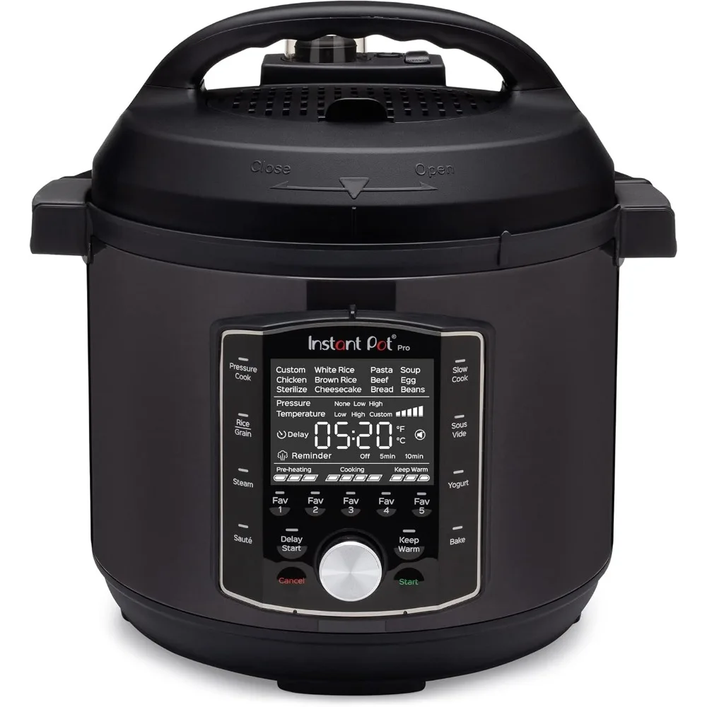 Pot Pro (8 QT) 10-in-1 Pressure Cooker, Slow Cooker, Rice/Grain Steamer,