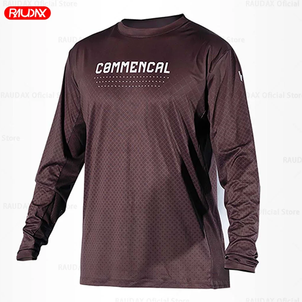 COMMENCAL 2025 Multicolor Cool Cycling Jersey Motocross Cycling Off Road Dirt Bike Riding MTB DH Men Racing Long Sleeve Shirt 5