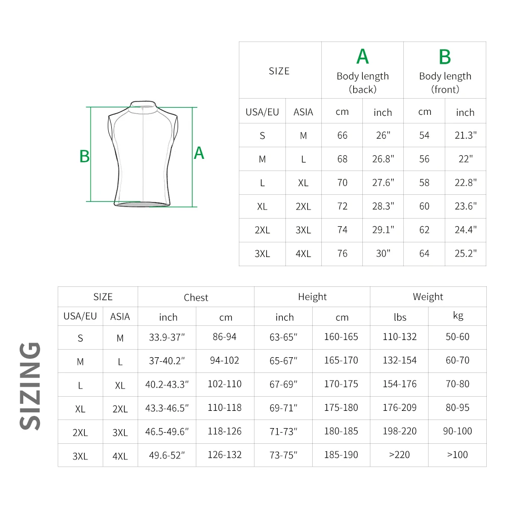 WOSAWE Windproof Cycling Vest Breathable Running Vest MTB Bike Bicycle Reflective Clothing Men Women Sleeveless Cycling Jacket 6