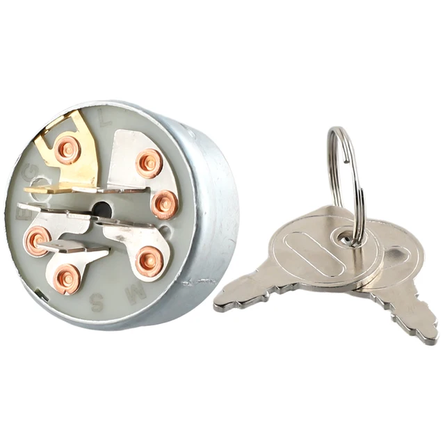 Interruttore Accensione Trattore - 5 Poli Con Chiave, Compatibile Con MTD 725-0267, 925-0267 - Foto 3