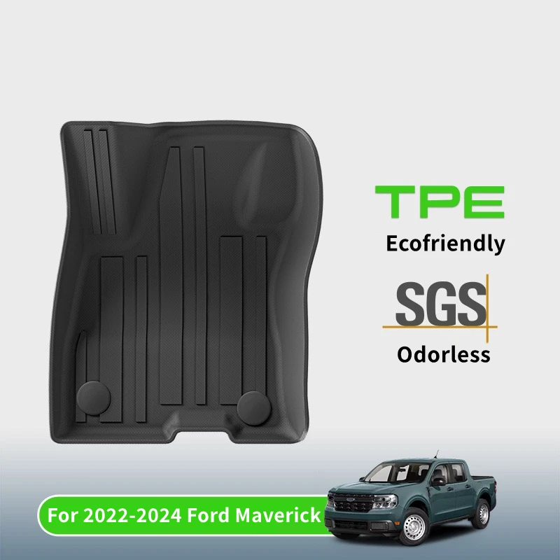 

Car Trunk Mat TPE Car Floor Mats for Ford 2022-2024 Maverick All Weather Anti-Slip Rear Trunk Pad Cargo Liner Anti Dirty Pads