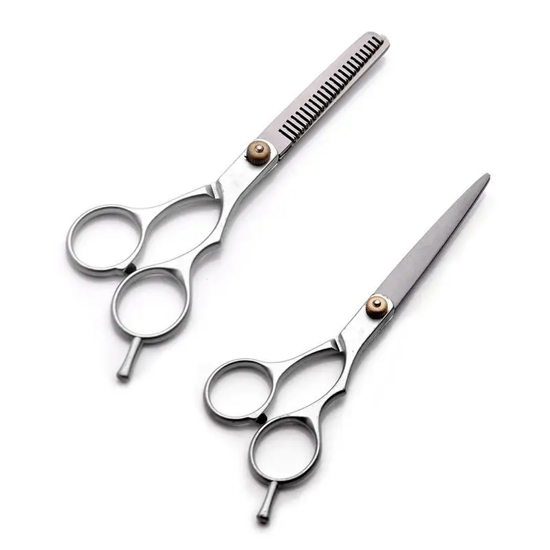 

Sdotter 6 inches Hairdressing Scissors Set Barber Scissors Set tooth scissors and flat shears Haircutting Scissors for Men Women