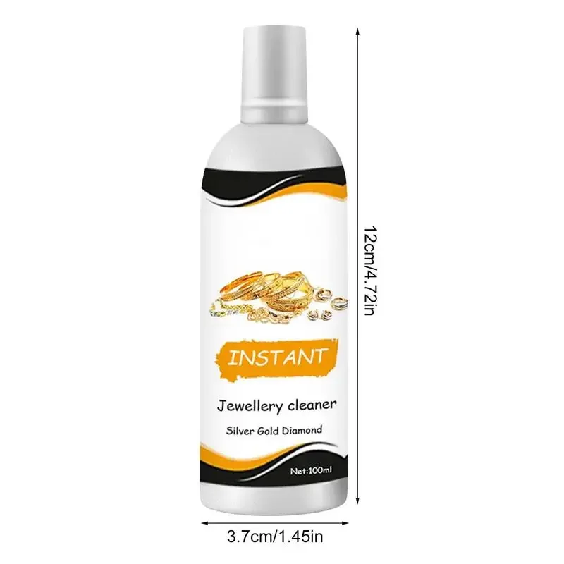 Jewelry Cleaner Silver Jewelry Necklace Ring Clean Polishing Spray Ring Care Washing Fluid Multi-Function Cleaner silver cleaner