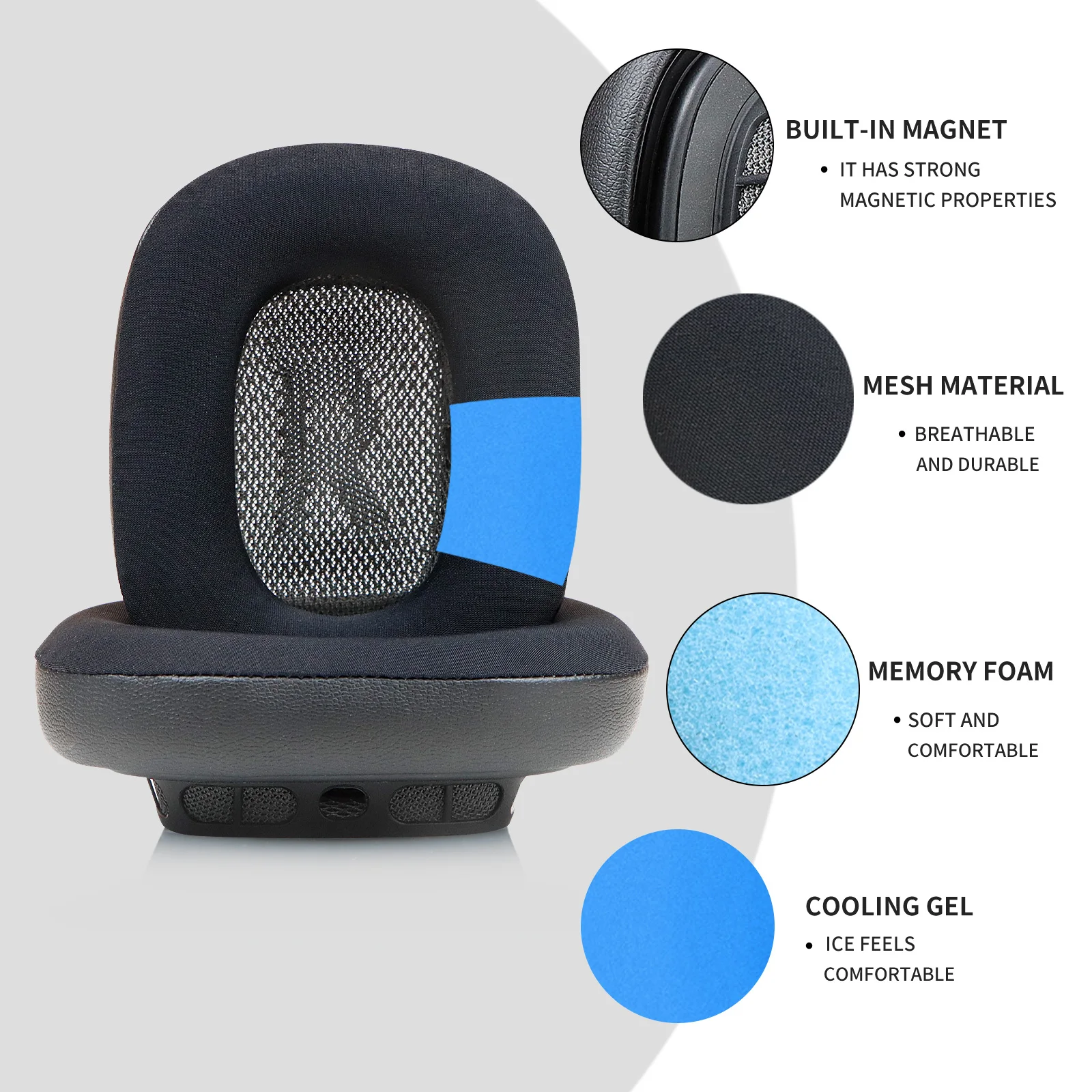 Replacement Earpads Ear Cushions Cooling Gel Ear Pads for Apple Airpods Max Headphones