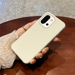 Shockproof Soft Liquid Silicone Slim Case with Fleece Protection for OnePlus 15T (Antique White)