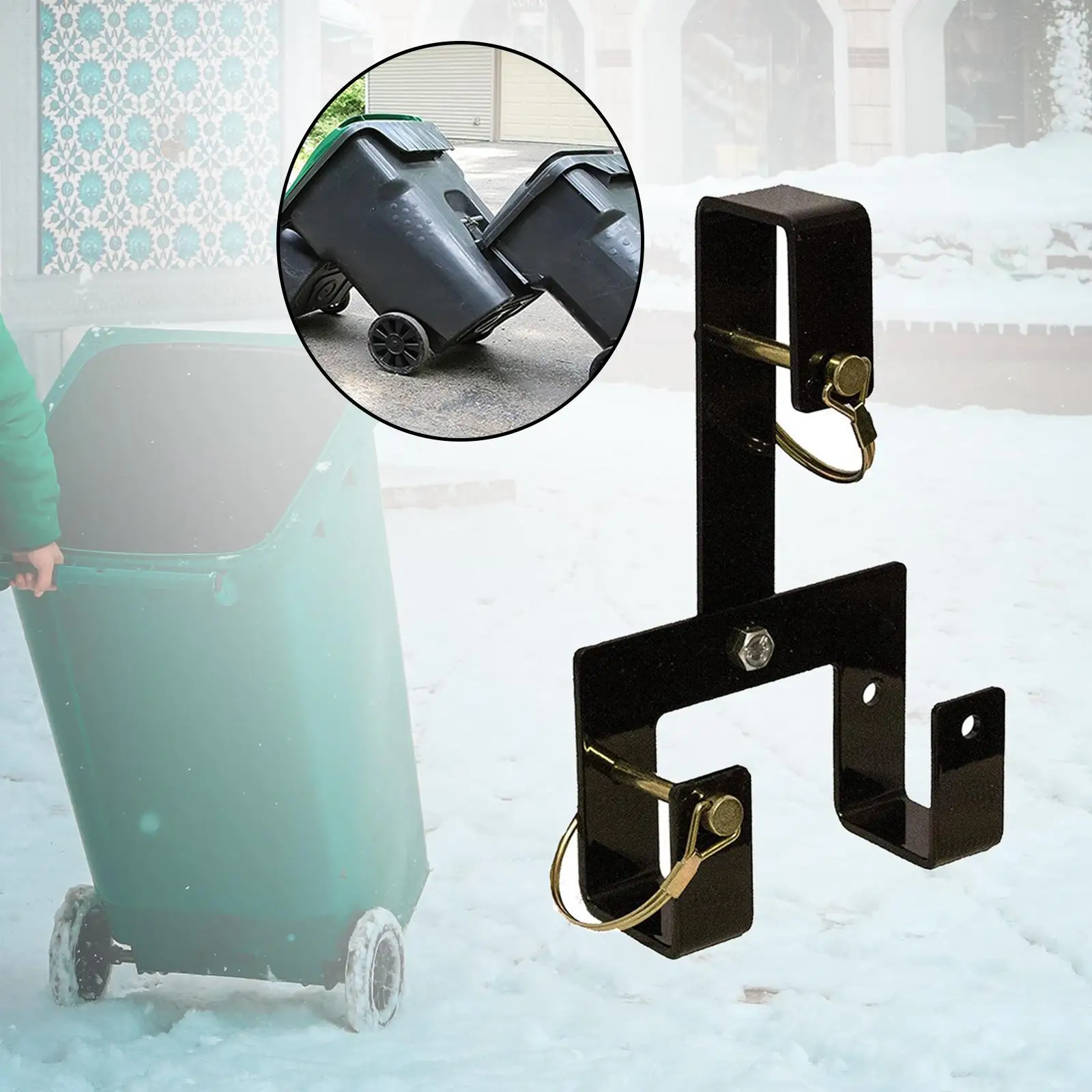 

Garbage Can Couplers Durable Carrier Tow Hawling Clips for Trailer Auto Cart