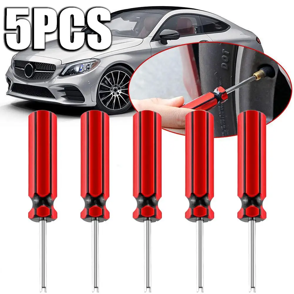 

5Pcs Car Motorcycle Truck Bike Screwdriver Valve Stem Core Remover Tire Repair Accessories Install Tool