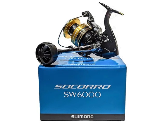 Shimano SOCORRO SW 5000 6000 8000 10000 Big Sea Fishing Reel 4+1BB 4.9:1  X-Ship Saltwater Trolling Spinning Reel Fishing