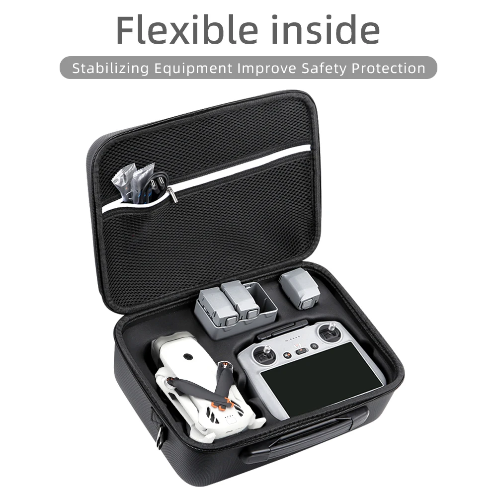 DJI Lito 휴대용 보관 가방 하드 쉘 운반 케이스 DJI RC 2/N3 리모컨용 PU 여행용 숄더백 드론 액세서리