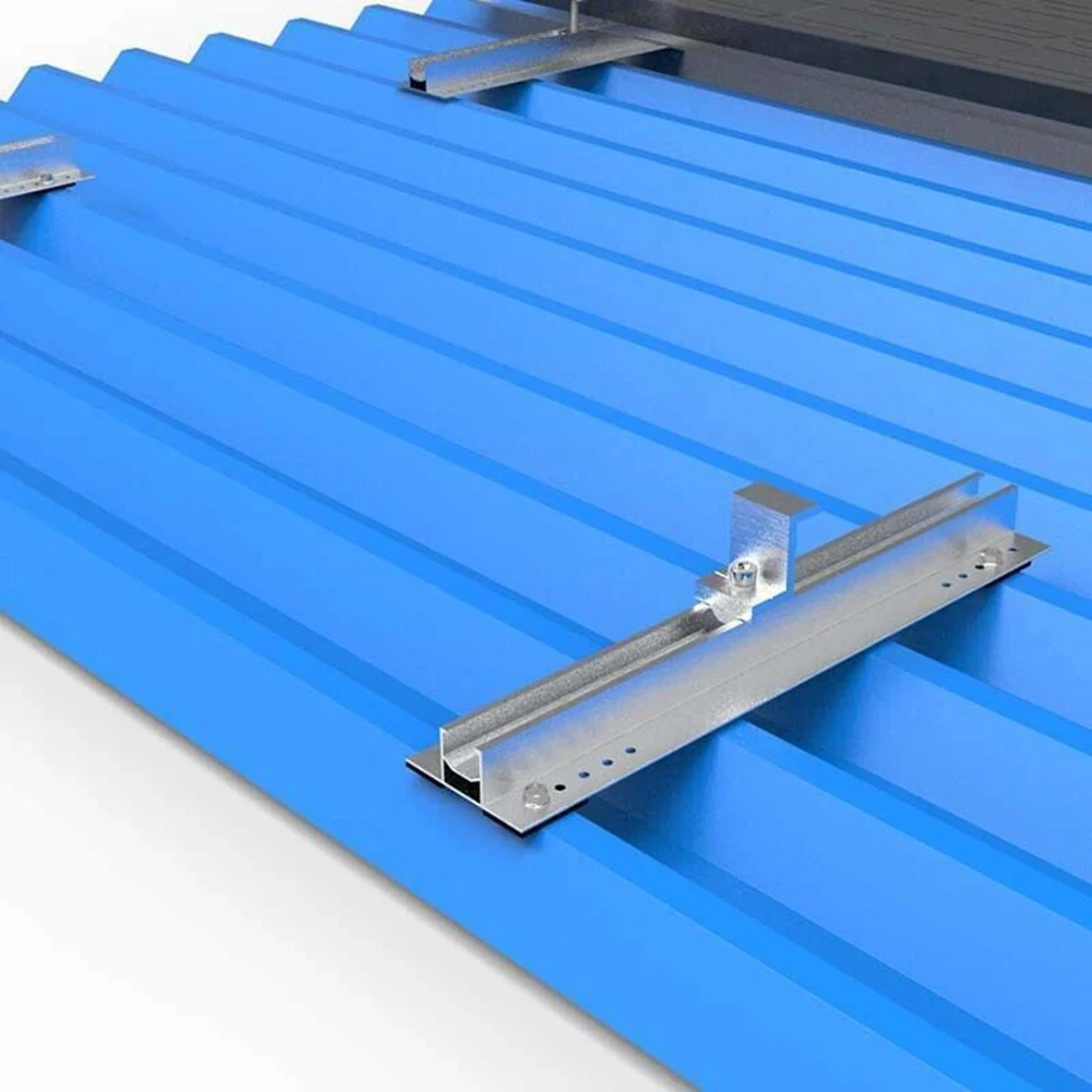 Solar Panel Mounting Set Solar Panel Module Aluminum Bracket Rail Set 30mm 35mm Middle Clamp End Clamp Bracket Mounting Rail For Pv Solar Panel