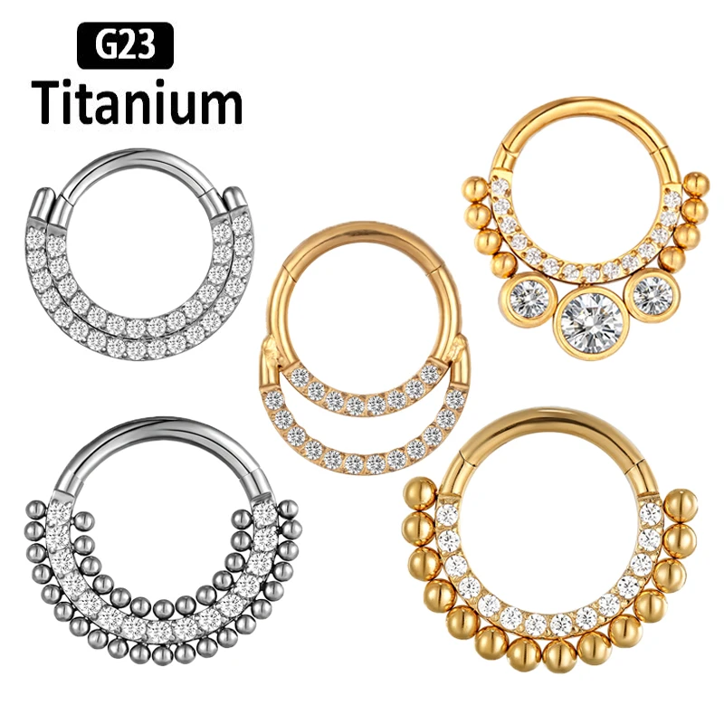 Titanium Body Piercing Jewelry Earrings Nipples Piercing Septum