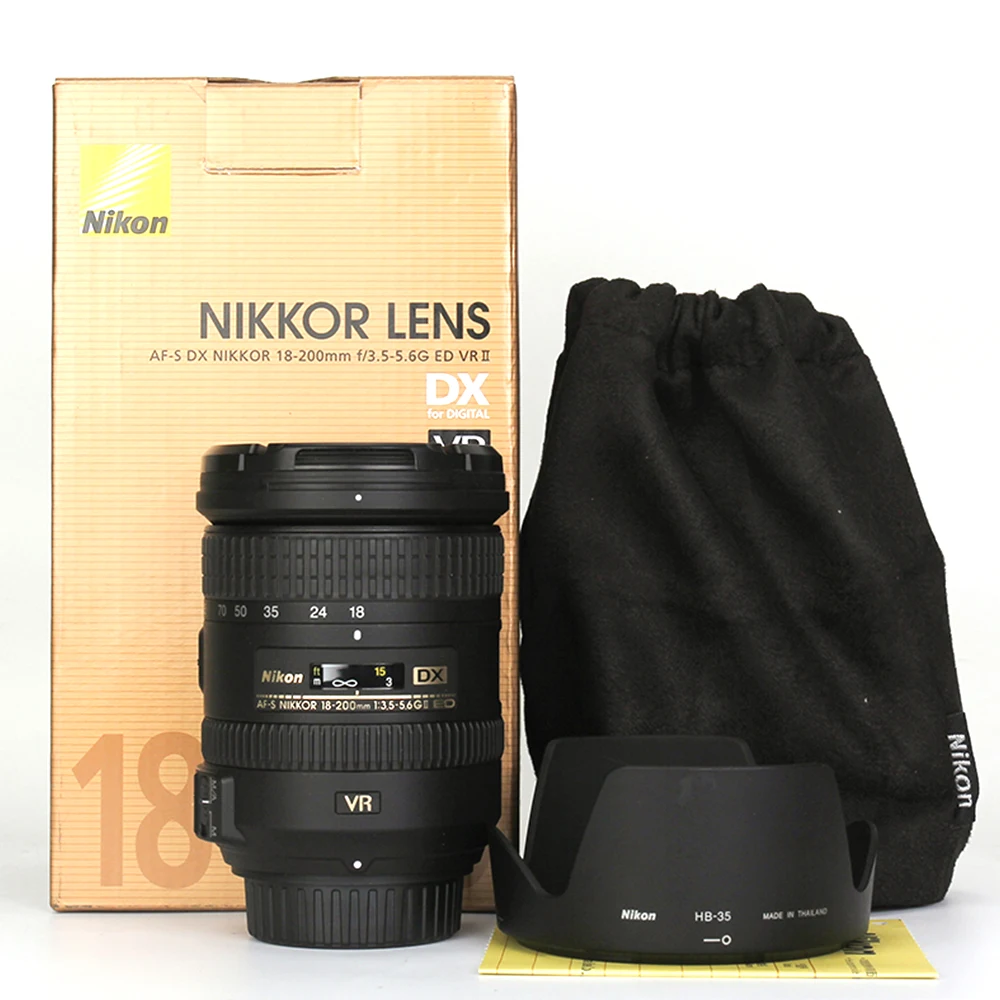 Nikon – objectif AF-S DX NIKKOR 18-200mm f/3.5-5.6G ED VR II pour appareils  photo SLR - AliExpress