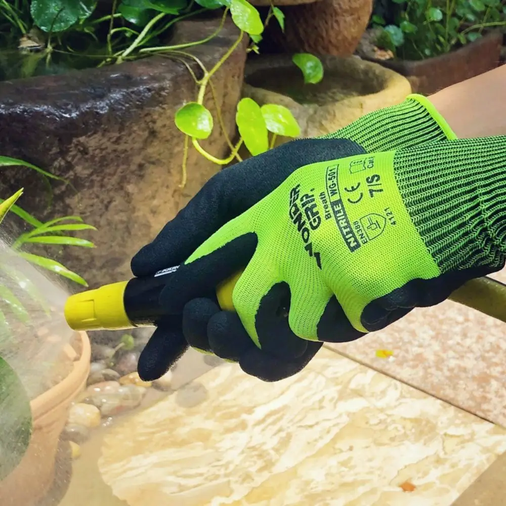 Safety Wonder Grip Construction Gloves Thicken Anti Slip Garden Working Gloves Quick Abrasion Resistant work gloves,protective gloves