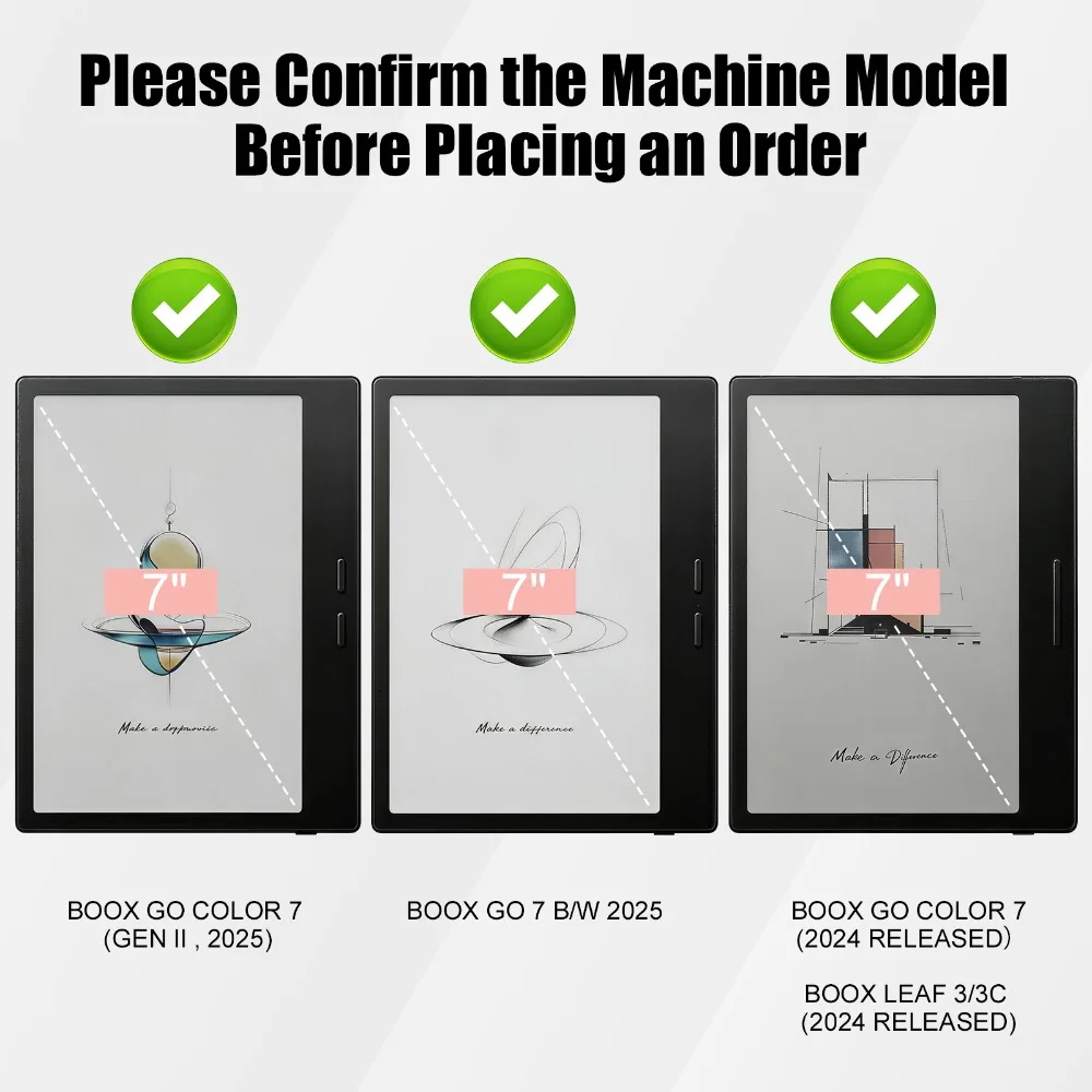 Premium 7 eBook Flip Cover with Acrylic Back