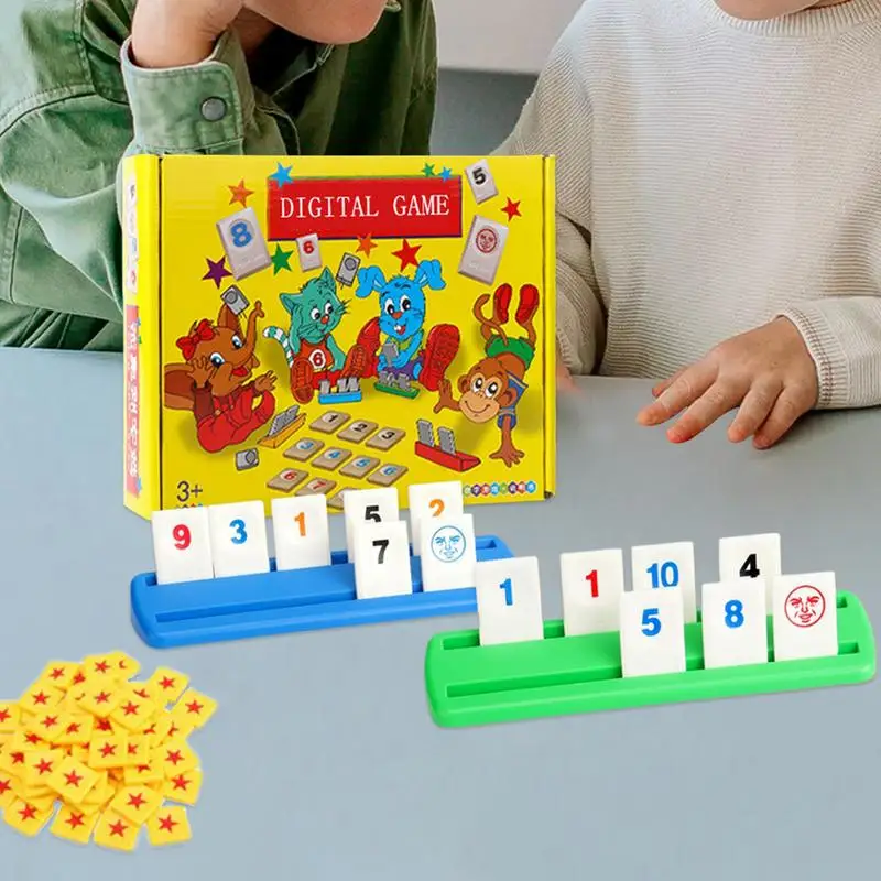 Mah Jongg Cards Digital Mah Jong Poker Card Board Game Lightweight Mahjong Playing Card For Family Gatherings Camping 3