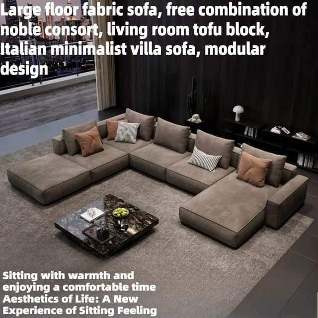 Fabric Sofa Armchair Combination Living Room Wooden Seating L-shaped Sofa Bed Hotel Lounge Chaise Lounges Couch Home Furniture 1 Fabric Sofa Armchair Combination Living Room Wooden Seating L-shaped Sofa Bed Hotel Lounge Chaise Lounges Couch Home Furniture 1