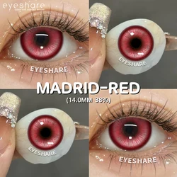 Vibrant Halloween & Cosplay Color Contact Lenses (MADRID - RED)