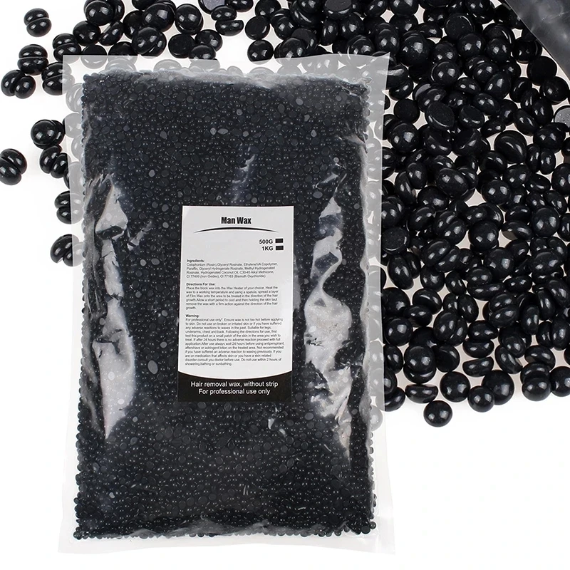 1000g Hard Wax Beans Solid Hair Remover No Strip Depilatory Hot Film Wax Bead Hair Removal for Full Body Bikini Face Leg Eyebrow 4