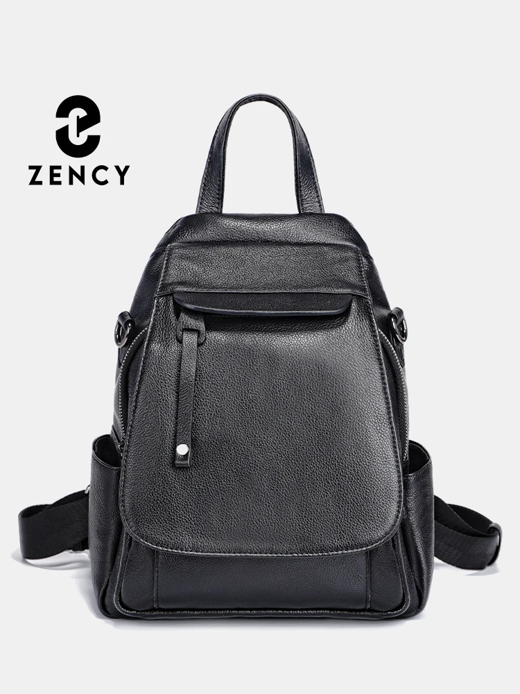 Zency Small Leather Backpack Satchel Fashion Shoulder Bag For