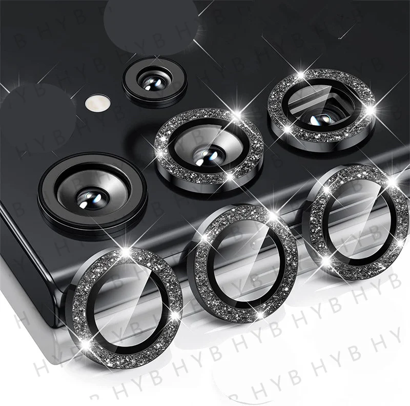 Premium Metal Lens Ring Camera Protector with Tempered Glass
