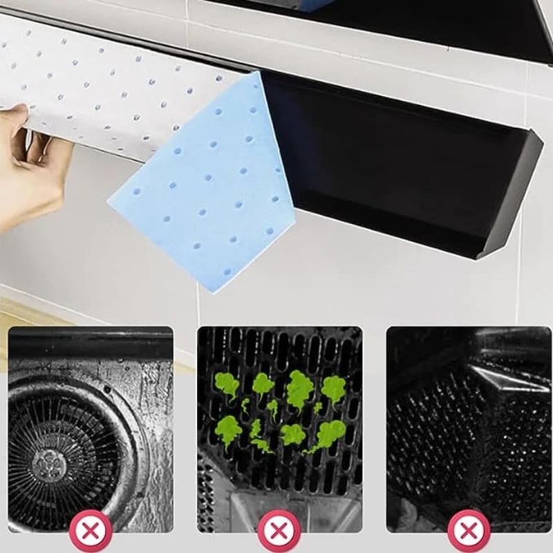 10PCS Kitchen Range Hood Absorbent Cotton Paper Disposable Grease Filter Oil-absorbing Paper Kitchen Ventilator Protection