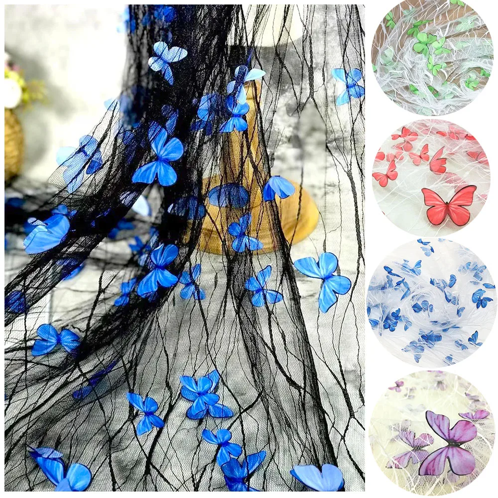 Tulle Floreale Con Pizzo 91cm – Tessuto Morbido Per Abiti Da Sposa, Fai Da Te E Decorazioni – Bianco