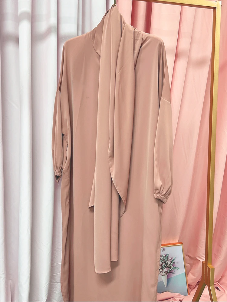 Abaya com capuz muçulmano Ramadan para mulheres,