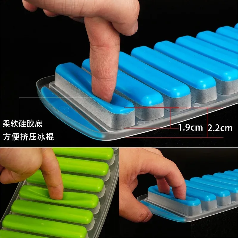 10 Holes Silicone Forms Long Strip Finger Biscuit Silicone Mold Oven Cake Puff Ice Cube Mould Tray Bakeware DIY Baking Tools ice mold ice cream molds