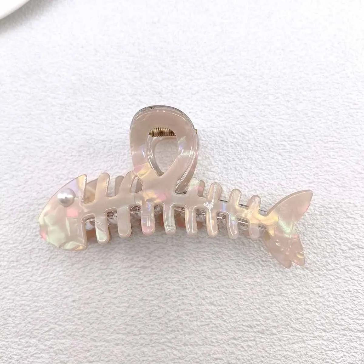 Y2K Bunte Fishbone Haar Klaue Kreative Persönlichkeit Shark Clips Fisch Barb PVC Krabben Haar Clip Haar Zubehör für Frauen – Detail 7