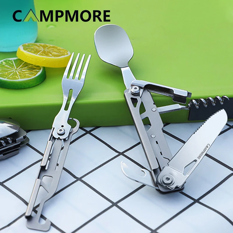 Vajilla Para Camping TAN REN Conjunto De Cubiertos De Camping De