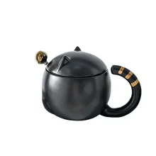 

Cat Mugs Premium Cups Artistic Sense Creative Ceramic Cups Spoons Cat Designer Coffee Cups Cute Coffee Mugs and Cups Tea Cup