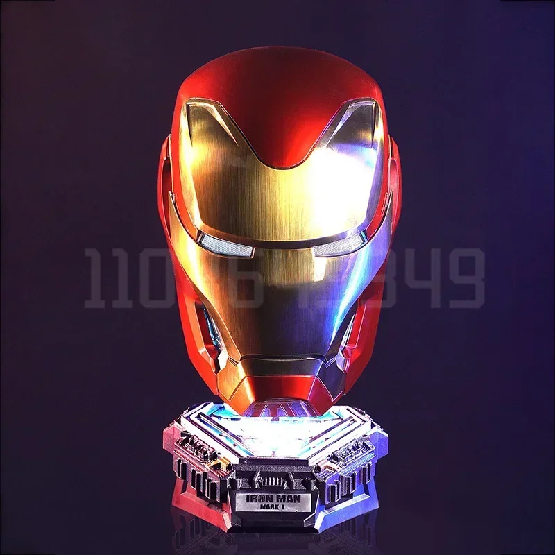 Voice-activated Deformation Helmet Anime Iron Man Mk50 Collection Figures Wearable Around Animation Derivatives Model Toy Gift